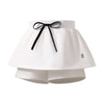 thumbnail image 4 of Amidoa Girls Shorts Soft Toddler Solid Color Elastic Waist Casual Summer Sports Shorts for Kids White Size 3T, 4 of 8