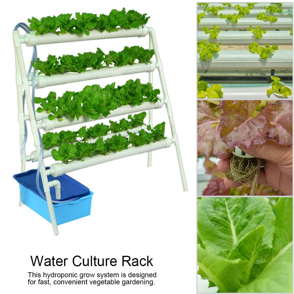 WALFRONT Double Side Hydroponic 72 Holes Plant Site Water Culture