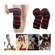 thumbnail image 2 of Rodillera Elástica Vendas 1 Par Bandas Deportiva Rodilla Gym rojo/negro, 2 of 5
