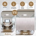 thumbnail image 6 of Beige Ombre Window Privacy Film, White Gradient Modern Abstract Art Static Cling UV Sun Blocking Tint Film Heat Control Windows Films for Bedroom Bathroom, Window Stickers 35.4"x78.7", 6 of 8
