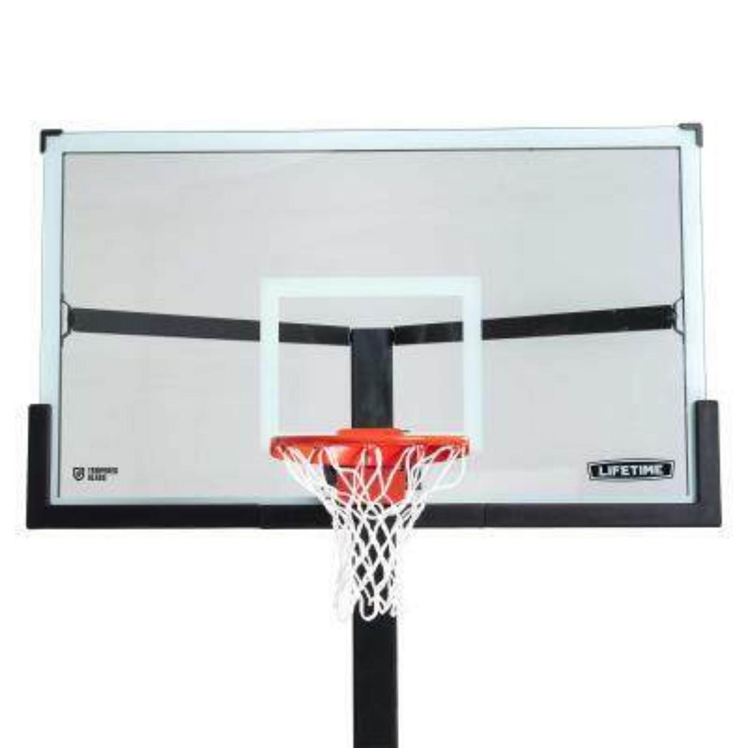 LIFETIME Mammoth Bolt Down Basketball Hoop with 72" Tempered Glass Backboard