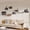 Grey-9-in-1, variant on 9-in-1 Cat Wall Shelves Multi-level Mounted Cats Furniture Set With Plush Fabric Floor Space-saving Wooden Climbing Systems Bridge Ladder Condos Green