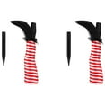 thumbnail image 4 of Clearance!Halloween Witch Leg Yard Stakes,Hallloween Upside Down Witch Legs,Wicked Witch Legs,Hallween Outdoor Lawn Decorations,Halloween Haunted House Decor (Red), 4 of 8