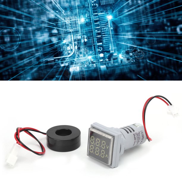 ESTINK Current Voltage Indicator, Data Dual Display Voltmeter Current Voltage Meter For Measure