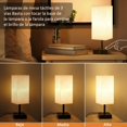 thumbnail image 2 of 2 PCS Lámparas de Mesa táctil, (bombilla incluida) Lámpara de Escritorio con 3 Niveles de Brillo, Puerto USB & Type-C y 2 salidas de CA, Lámpara de Lectura para habitación, Sala (2 pieza+Blanco), 2 of 9