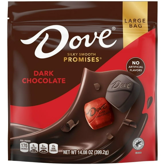 Pack of 2 - Dove Promises Valentines Day Dark Chocolate Candy Gifts, 14.08 Oz Bag