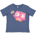 thumbnail image 3 of Inktastic Pink Owl and Butterfly Girls Toddler T-Shirt, 3 of 5