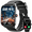 Black, variant on Fruit Intelligence NY39 Smartwatch, 1.83" HD Display, Bluetooth Call, Fitness Tracker with Pedometer, Heart Rate & Sleep Monitor, IP68 Waterproof, Gold Case with Purple Silicone Band
