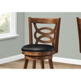 thumbnail image 3 of Monarch Specialties Barstool 2Pcs, 39"H, Swivel, Oak Counter Height, 3 of 4