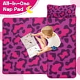 thumbnail image 4 of Pink and Black Of Leopard Print Toddler Nap Mats for Kids Preschool,Sleeping Mat Bag or Kids,Toddler Sleeping Bag,Toddler Nap Mat or Daycare, 4 of 6