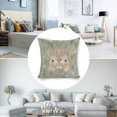 thumbnail image 3 of rabbits flowers pastelLinen toss pillowcase decoration pillowcase gifting preferred 20x20 inch cushion cover sofa pillowcase sofa bedroom living room car, 3 of 8