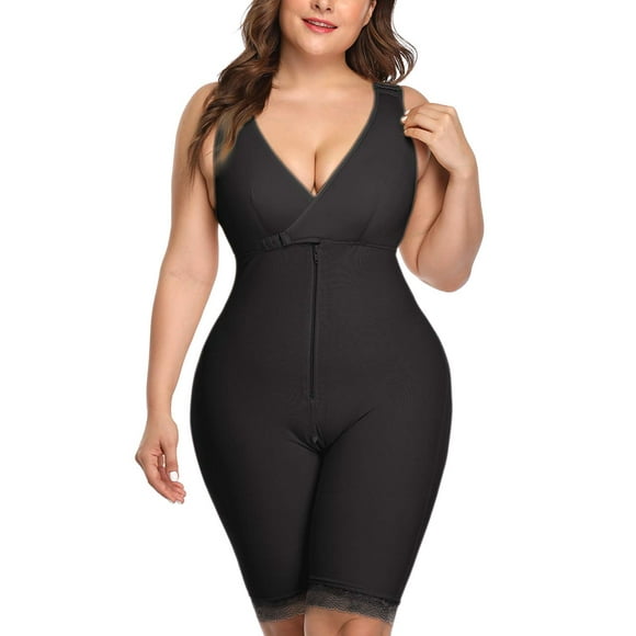 NonEcho Gaine Complète pour Femmes sous-Vêtements à Buste Ouvert Corset Amincissant Sans Couture Rehausseur de Fesses Grande Taille