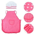 thumbnail image 1 of Child Cooking Baking Tools Pretend Play Kitchen Accessories Chef Dress Clothes Set For 3-6 years, 1 of 7