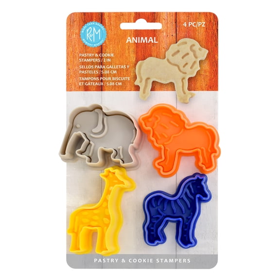 R&M International Animal Cookie and Pastry Stampers Set of 4