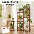 thumbnail image 2 of Plant Stand Indoor Corner Plant Shelf Wood Plant Holder for Multiple Plants Tall Flower Stands Combo Plant Table Rack Garden Patio Lawn Window, 2 of 8