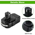 thumbnail image 4 of 3.6Ah P102 Battery 18V Lithium Replacement for Ryobi P103 P104 P105 P107 P108 P109 P190 18Volt ONE Plus Batteries,2Pack, 4 of 8