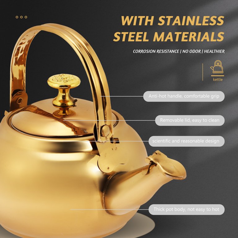 5ml 304 Stainless Steel Boiling Kettle ,Rapid Heating Teapot For