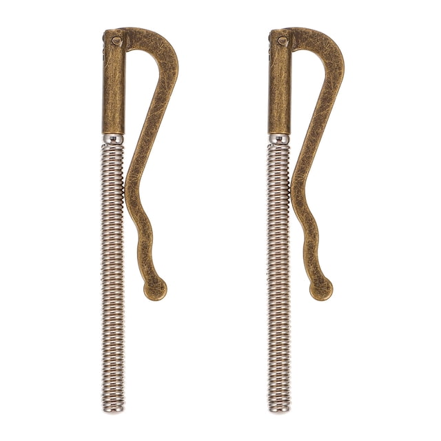 MasteelfCA 2 Pcs Porte-Chèques en Métal à Ressort Pinces à Billets Porte-Crédits