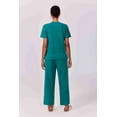 thumbnail image 4 of Pinspark 2 Piece Sets for Women Soft Short Sleeve Tracksuit Wide Leg Pants Lounge Matching Set Travel Summer Outfits, 4 of 8