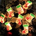 thumbnail image 4 of Qocolhg Christmas Decorations Clearance Outdoor Indoor, Christmas Decorations LED Christmas Stocking Lights String Decorations Shop Window Hanging Decorations Christmas Tree Decor Creativeness Gifts, 4 of 9