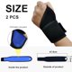 thumbnail image 2 of Muñequera deportiva con muñequera y muñequera de compresión de paquete de 2 piezas para fitness, 2 of 6