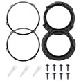thumbnail image 1 of 7 Inch Round Headlight Mounting Retaining Bracket Ring Set with Headlight Metal Ring for Jeep Wrangler JK 2007-2017, 1 of 4