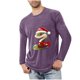 thumbnail image 1 of Blusas y camisas de manga larga con cuello redondo para hombre, deportivas, fitness, hogar, pijamas navideños estampados, camiseta de manga larga con cuello redondo, blusa de poliéster para hombre, 1 of 3