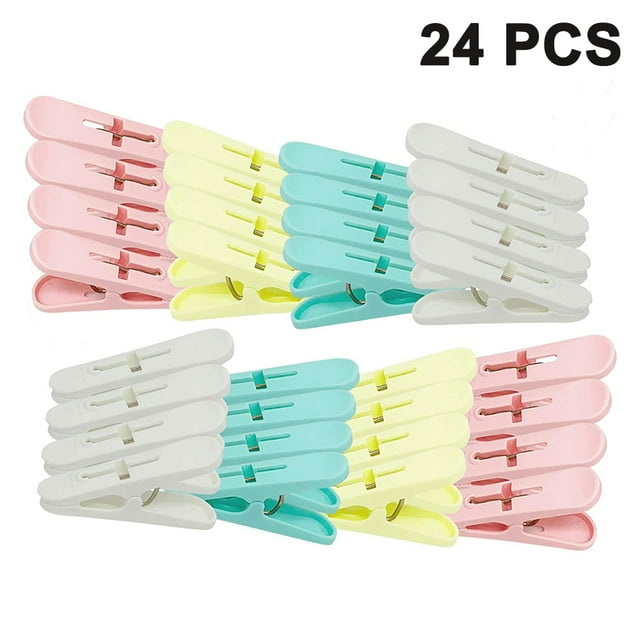 Pinzas para ropa, paquete de 24, mini alfileres pequeños para secar ropa, clips, fotos, manualidades, bonitos, resistentes, para ropa, chip decorativo, pequeños clips de fotos, decoración Xemadio 2035362