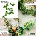 thumbnail image 4 of Efavormart 2 Pack | 12 FT Honey Locust Artificial Leaf Garland For Wedding Decor Pary Banquet Decoration, 4 of 11