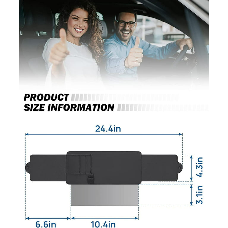 SAILEAD Polarized Car Visor Extender - Universal Sun Visor For Car  W/Polycarbonate Lens - Anti-Glare, Car Sun Visor Extender Protects From Sun  Glare