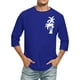 thumbnail image 1 of Camisas de Manga Larga para Hombres Imprimir Casual Cuello Redondo Blusa de Manga Corta, Camisas de Lino para Hombres, 1 of 3