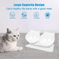 thumbnail image 5 of 15 Tilted Cat Bowl Design Neck Guard Stand Raised Pet Food Water Feeder Bowl, 5 of 5