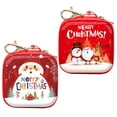 thumbnail image 5 of 2 piezas Accesorios navideños Mini monedero Monedero portátil Latas de galletas navideñas Bolas de hojalata navideñas, 5 of 5