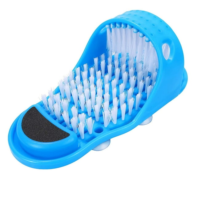 Limpiador de pies,Depurador de pies,Cepillo de limpieza fácil de pies,Lavador de pies Ducha de pies Spa Masajeador Zapatillas para adultos unisex