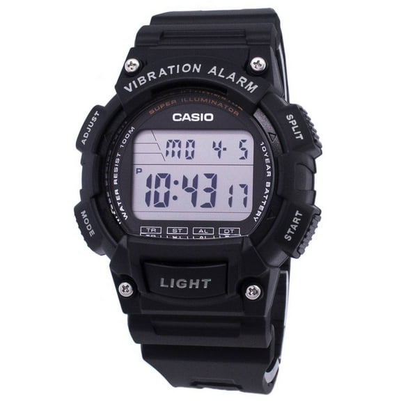 Casio Youth Super Illuminator Vibration Alarm Digital W736H-1AV W-736H-1AV Men's Watch