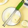 thumbnail image 3 of nipocaio Pro Agrumes Citron Zester & Râpe à Fromage en Acier Inoxydable - Gingembre, Ail, Muscade de Pomme de Terre, Éplucheur de Chocolat, 3 of 5
