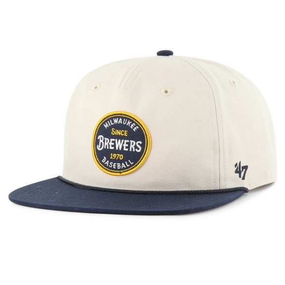 Men's '47  Natural Milwaukee Brewers Payson Captain Adjustable Hat