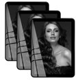 thumbnail image 1 of Bluesun Marcos de fotos negros de 5 x 7, 3 paquetes de marcos de vidrio real que pueden ser horizontales y verticales mate para decoración de pared y mesa (5 x 7, paquete de 3 negros), 1 of 7