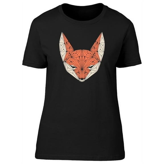 Black Eyed Low Poly Fox Tee Women's -Image by Shutterstock