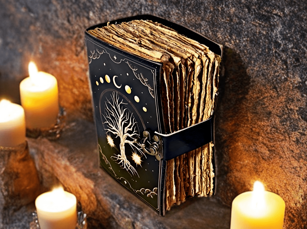 400 pages Blank Spell Book of Shadows Celestial Tree of Life vintage journal gifts for men and women