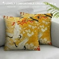 thumbnail image 3 of Nawypu Throw Pillow Cover Japanese Beautiful Kimono of Illustrations Japan Asia Crane Decorative Pillow Case Home Decor Square Pillowcase, 3 of 5
