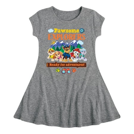 

Paw Patrol - Pawsome Explorers - Toddler And Youth Girls Fit And Flare Dress