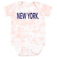 thumbnail image 3 of Inktastic New York in Blue Text Boys or Girls Baby Bodysuit, 3 of 5