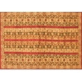 thumbnail image 1 of Ahgly Company Indoor Rectangle Abstract Orange Modern Area Rugs, 4' x 6', 1 of 4