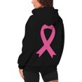 thumbnail image 5 of ZSQDM Women's Hoodies Sweatshirts Hoodies for Women Zip Up Breast Cancer Awareness Hoodies for Women Ribbon Graphic Full Zip Up Sweatshirt Oversized Fleece Jackets Clothes Polyester (L), 5 of 7