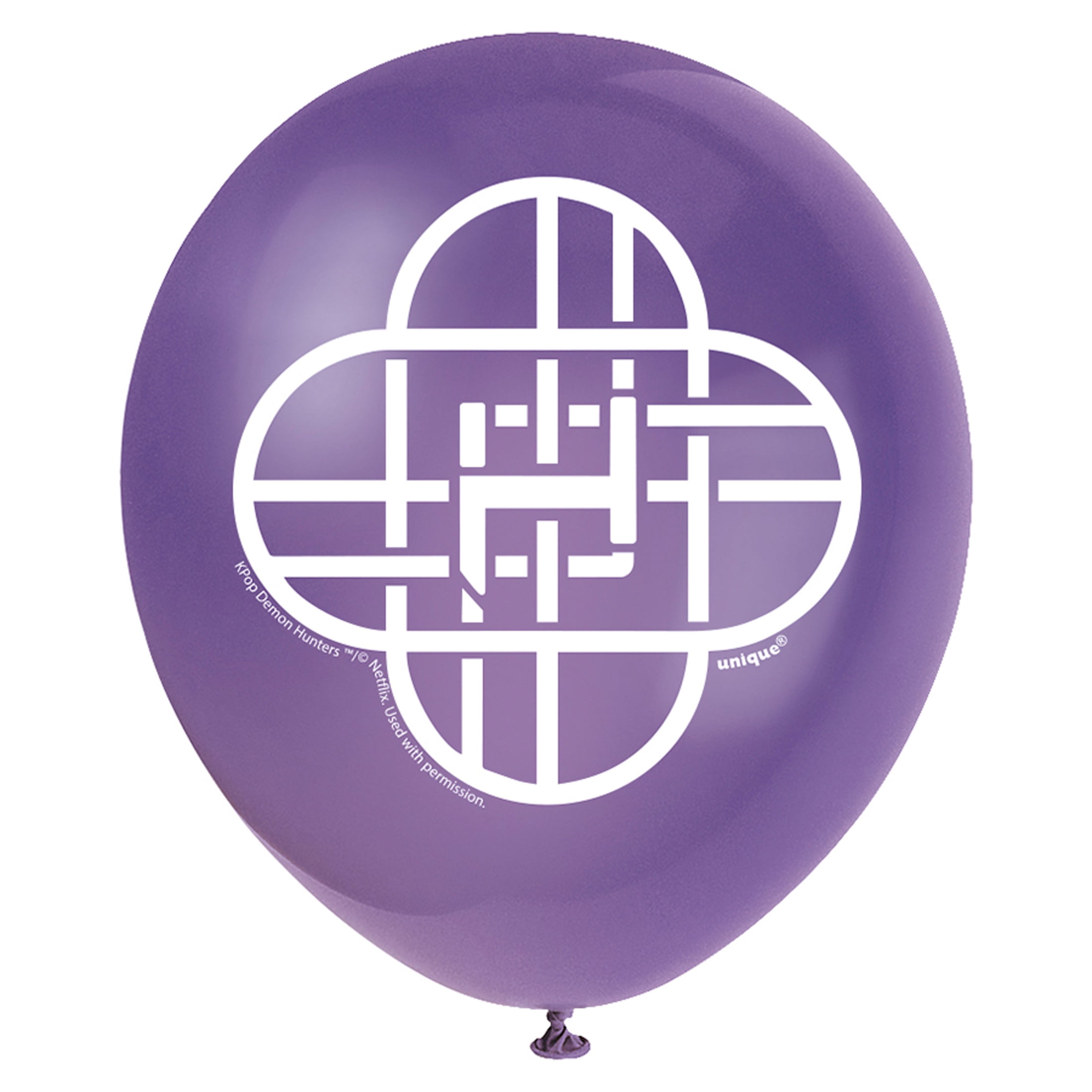 KPop Demon Hunters 8 Count 12IN Multicolor Latex Balloons