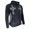 thumbnail image 5 of Archaic By Affliction Unisex Oversized Boxy Pullover Hoodie Stone Ranger, 5 of 11