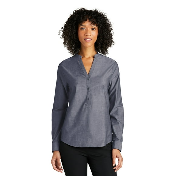 Port Authority Ladies Long Sleeve Chambray Easy Care Shirt LW382