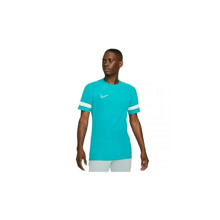 Nike Dri FIT Academy Men s Short Sleeve Soccer Top in Aquamarine Size XL Walmart