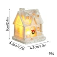 thumbnail image 3 of kladzum Christmas Decorations Resin Hut White Glowing Snow House Desktop Ornaments Christmas Gifts Microscape Decoration Winter Decoration Snow View Cabin Desk Lamp Christmas Gifts, 3 of 3